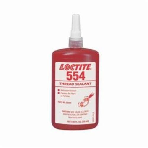 Loctite® 135489 554™ 1-Part Thread Sealant, 250 mL Bottle, Red